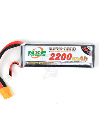 NXE 2-Cells 2200mAh 30C LiPo-XT60