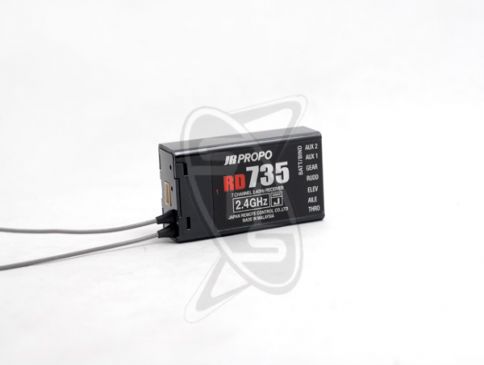 JR RD735 DSMJ 7-Channel 2.4GHz Receiver | Singapore Hobby Supplies